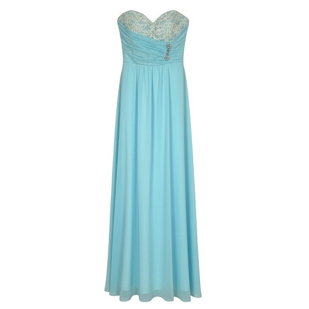 Y2K Romantic Ethereal Strapless Mesh‎ Lace Gown Juniors 3 Formal Fairy Princess